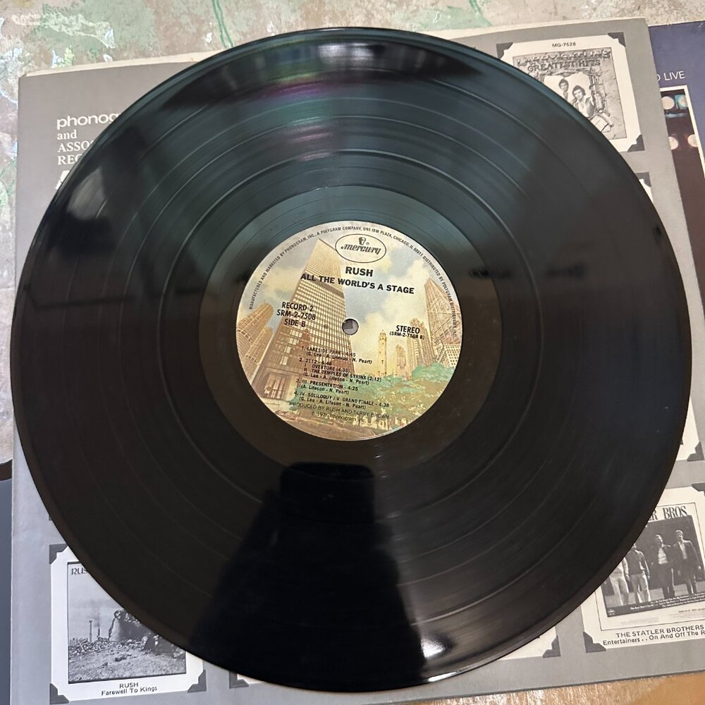 Rush All The World's A Stage Original 1976 Dbl Album LP Mercury SRM-2-7508 - Picture 4 of 6